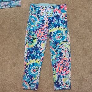 Lilly Pulitzer Tie Dye Printed Exercise Leggings